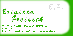 brigitta preisich business card